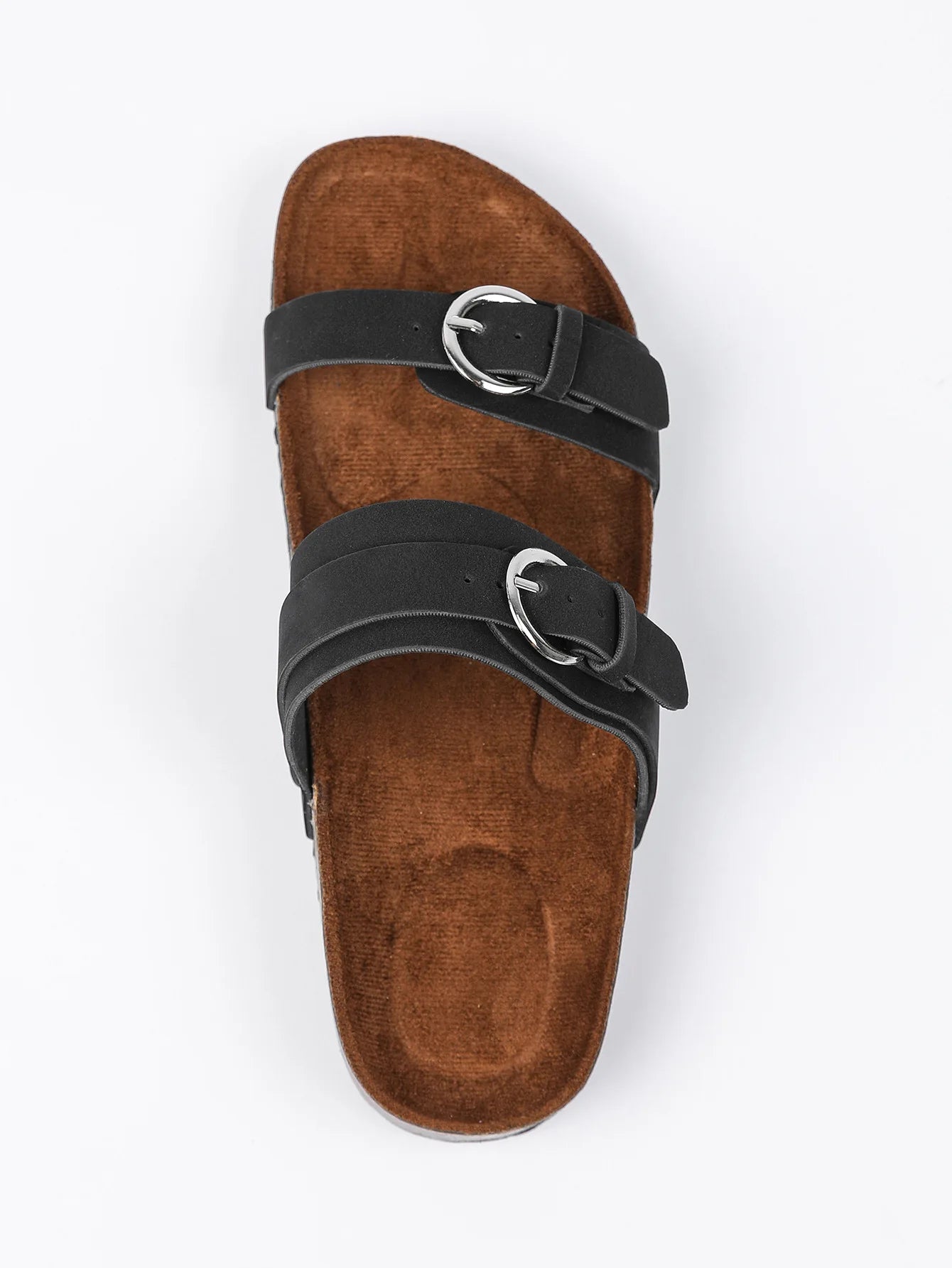 Women's Stylish Beach Flip-Flops Sandals with Faux Leather Insoles Adjustable Buckle Easy to Wear Comfortable for Summer
