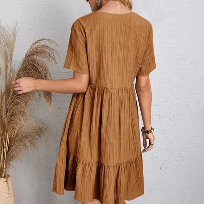 Leila | Elegante vestido de escote en V para el verano