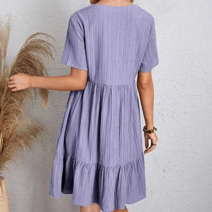 Leila | Elegante vestido de escote en V para el verano