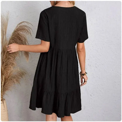 Leila | Elegante vestido de escote en V para el verano