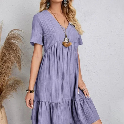 Leila | Elegante vestido de escote en V para el verano